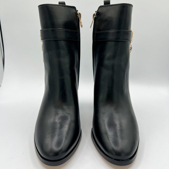 COACH Olivia Leather Black Ankle Booties - Picture 3 of 15
